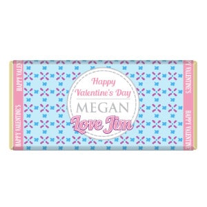 Valentines Day Personalised Chocolate Bar