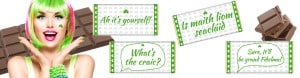 Irish sayings chocolate bars