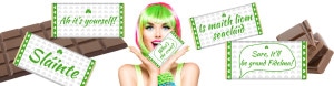 Irish Theme Chocolate Bars