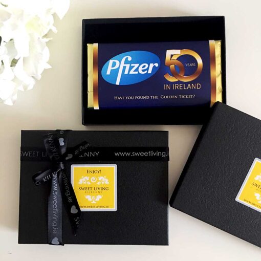 custom corporate gifting chocolate in a gift box