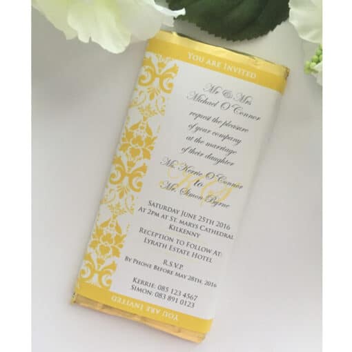 Chocolate Wedding Invitation