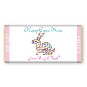Easter Bunny Personalised Chocolate Bar