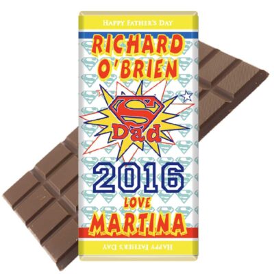 10 Fathers-Day-Super-Dad-20 Super Dad 2016 Personalised Chocolate Bar
