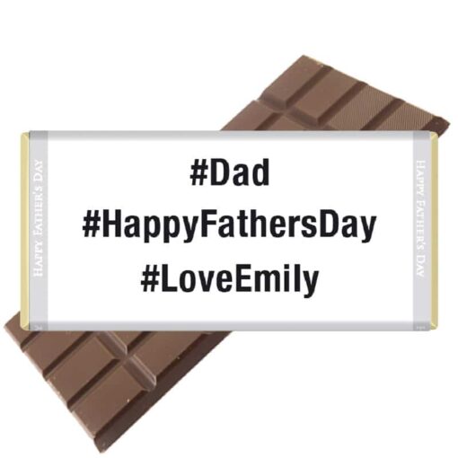 #HappyFathersDay Personalised Chocolate Bar