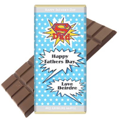 Super Dad Fathers Day Chocolate Bar