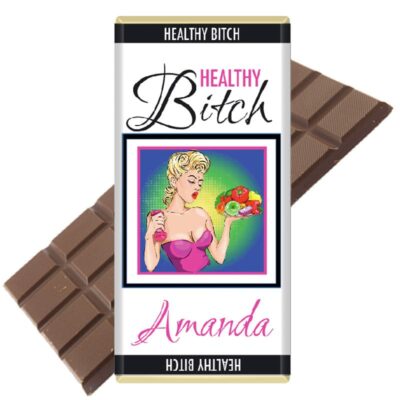 Healthy Bitch Personalised Chocolate Bar