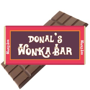Wonka Bar Personalised