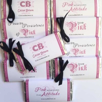 Love Pink Chocolate Bar Cocoa Brown Chocolate Bar