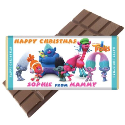 Trolls Crew Personalised Chocolate Bar