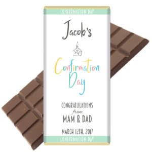 Communion Confirmation Personalised Chocolate Bar Design 2