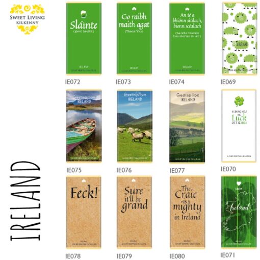 ireland irish chocolate bars