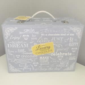 Chocolate suitcase display