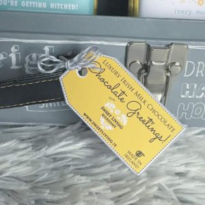 chocolate luggage tag