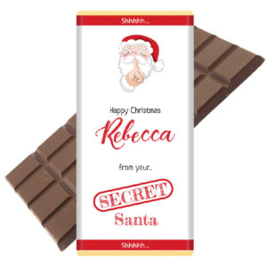 Secret Santa chocolate bar