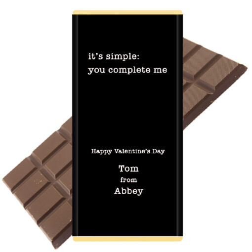 You complete me chocolate