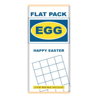 Flat Pack Easter Egg Chocolate Bar