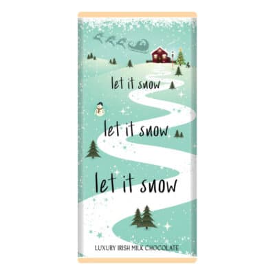 Let it snow, let it snow, let it snow chocolate bar