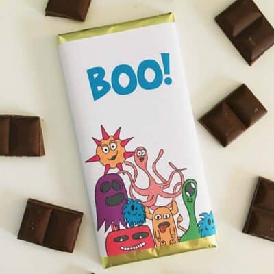 Monsters: Large Halloween Luxury Irish Chocolate Bar