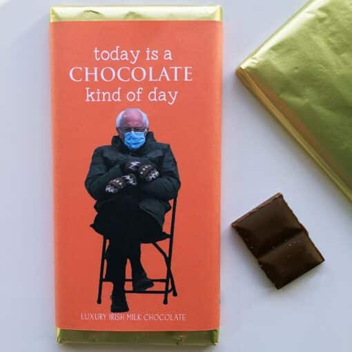 Bernie Sanders it's a chocolate kind of day