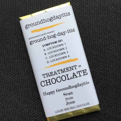 Groundhogdayitis Ground Hog Day Chocolate Bar Personalised