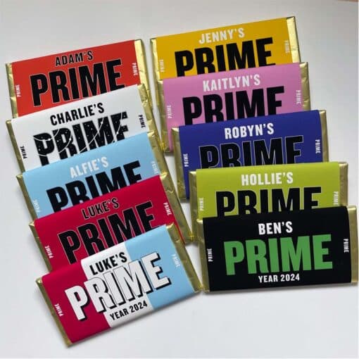 PRIME Year Personalised Chocolate Bar